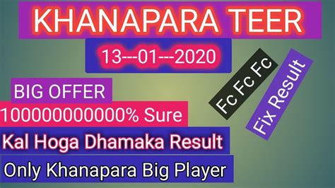 khanapara teer previous result 2020